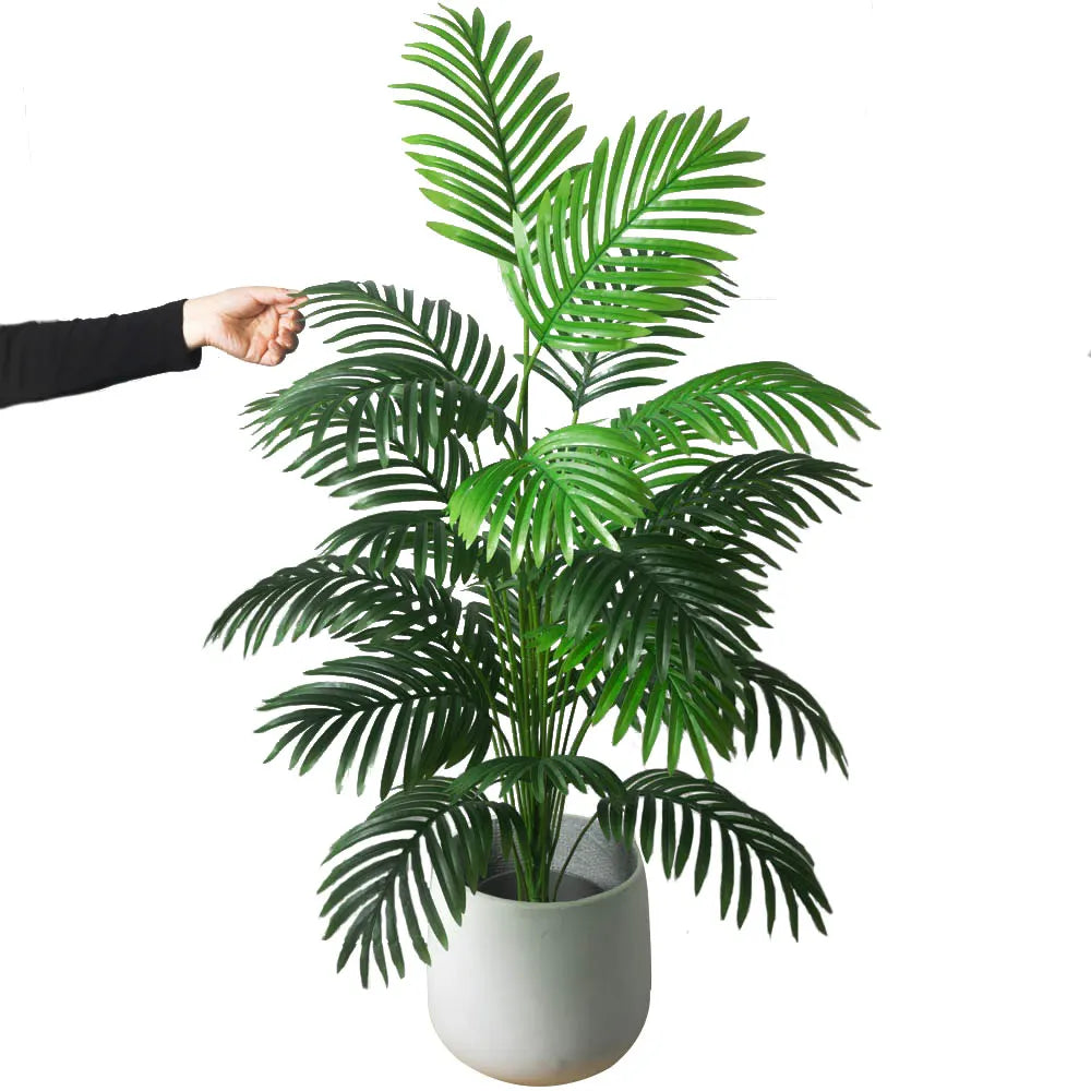 大型フェイクパームツリー｜人工観葉植物・モンステラブランチ