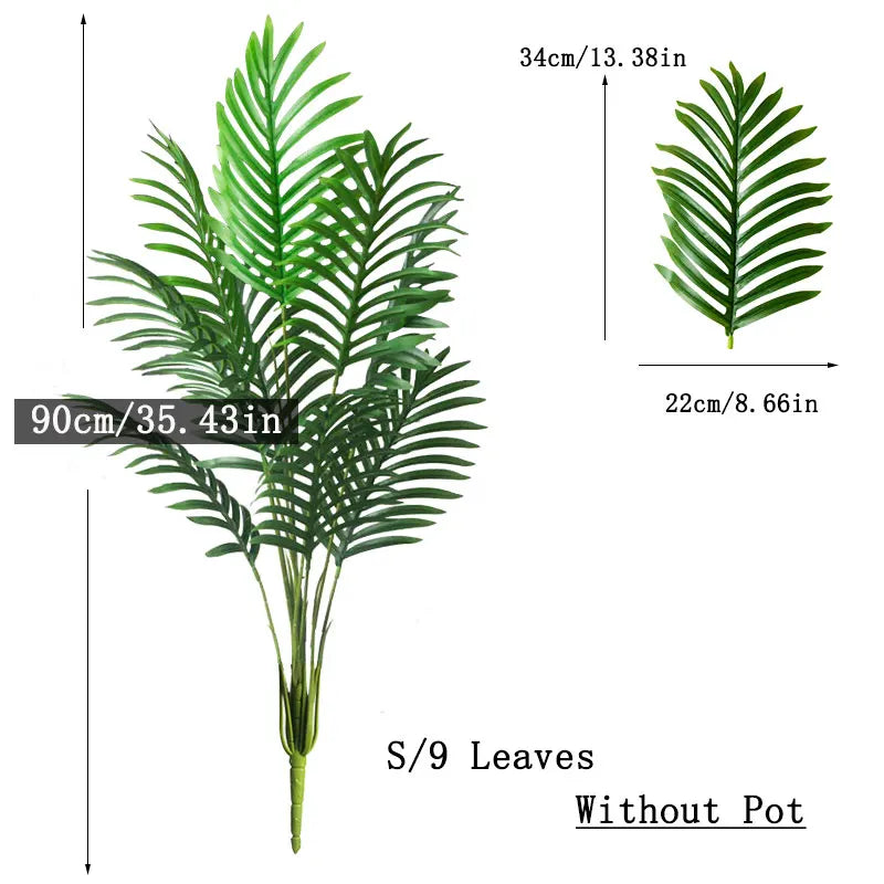 大型フェイクパームツリー｜人工観葉植物・モンステラブランチ