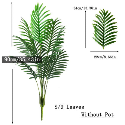 大型フェイクパームツリー｜人工観葉植物・モンステラブランチ